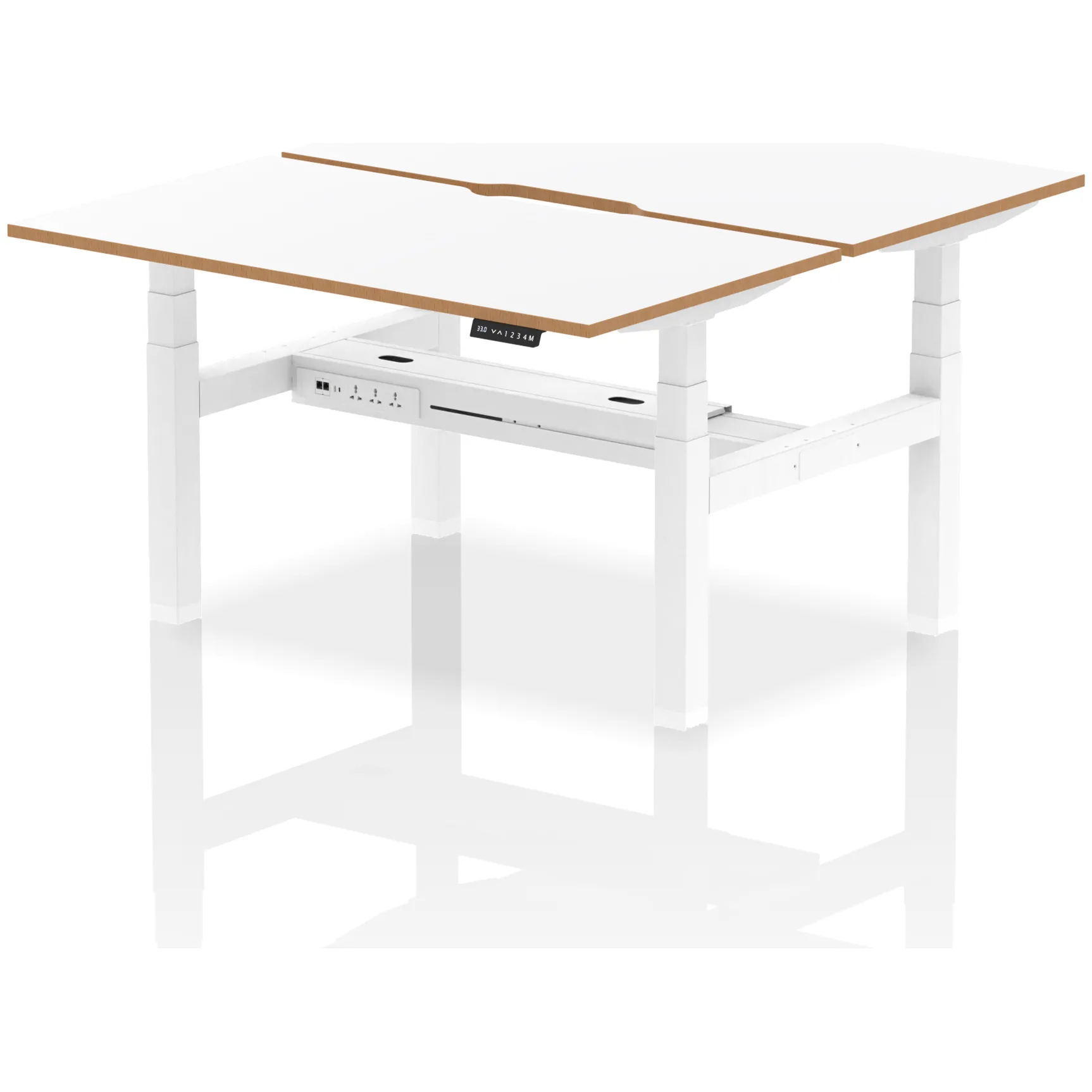 Oslo Air Back-to-Back Height Adjustable Bench Desk for 2, 4 or 6 People