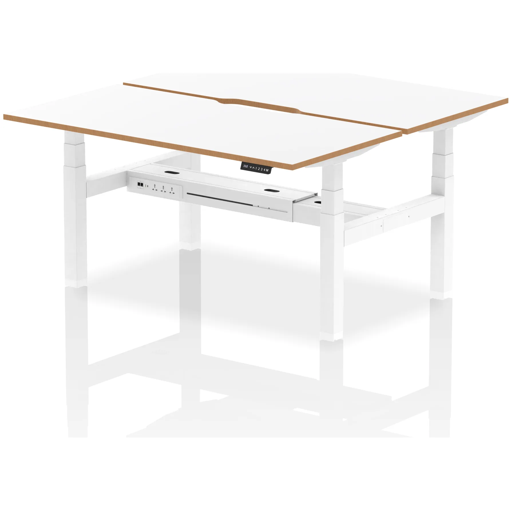 Oslo Air Back-to-Back Height Adjustable Bench Desk for 2, 4 or 6 People