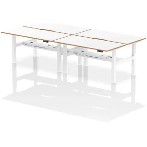 Oslo Air Back-to-Back Height Adjustable Bench Desk for 2, 4 or 6 People