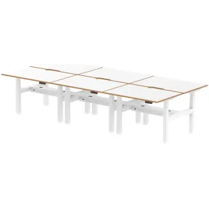 Oslo Air Back-to-Back Height Adjustable Bench Desk for 2, 4 or 6 People
