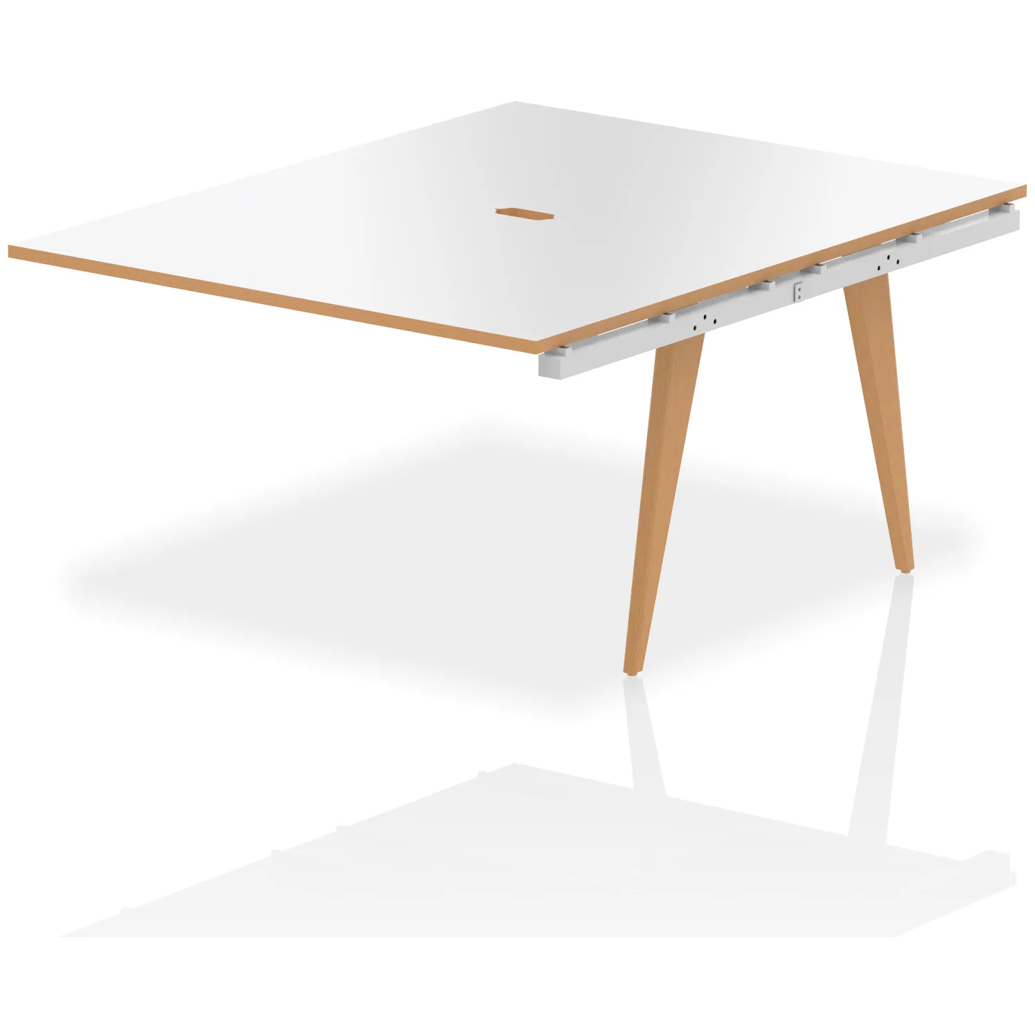 Oslo Back-to-Back Bench Desk Extension Kit for Two Workstations