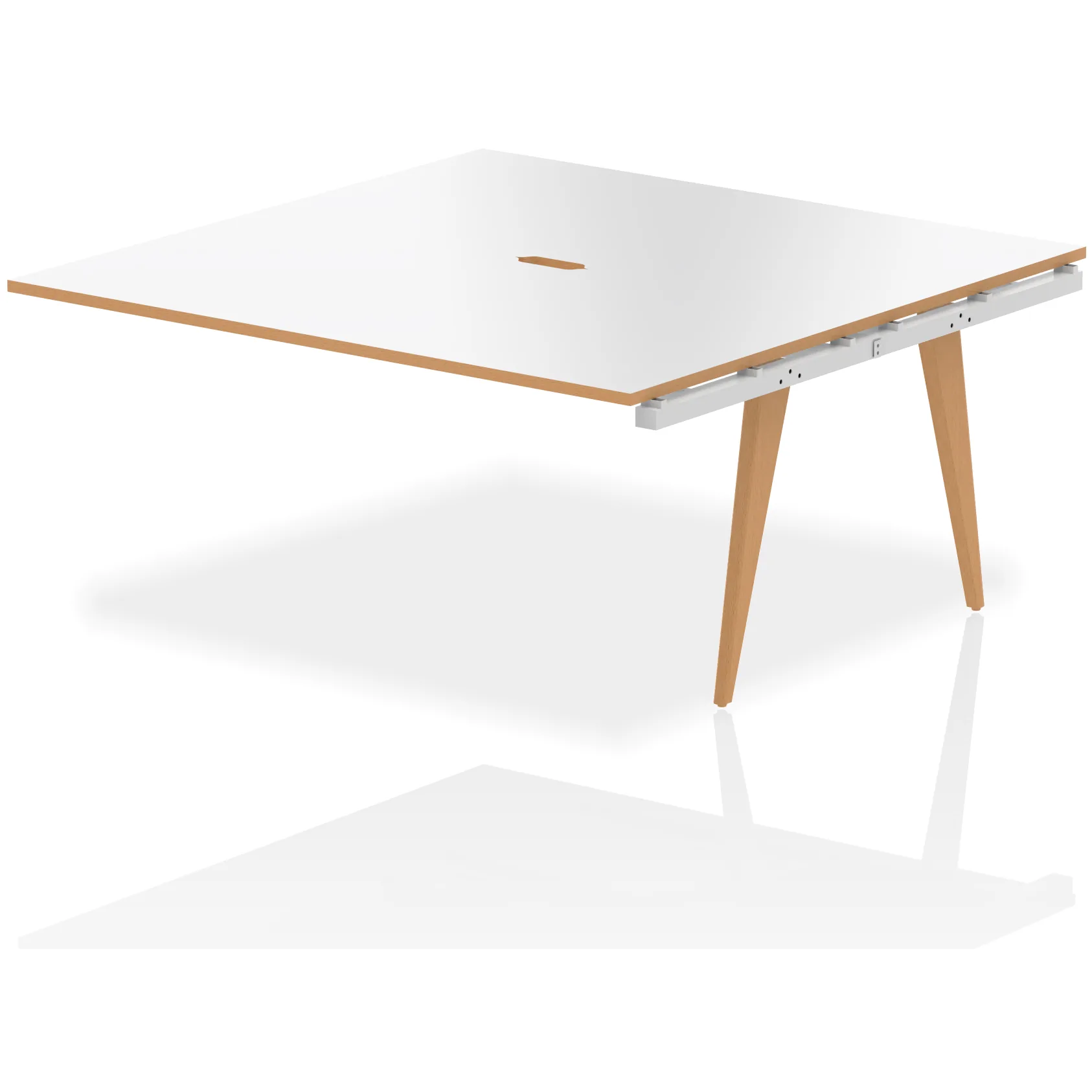 Oslo Back-to-Back Bench Desk Extension Kit for Two Workstations