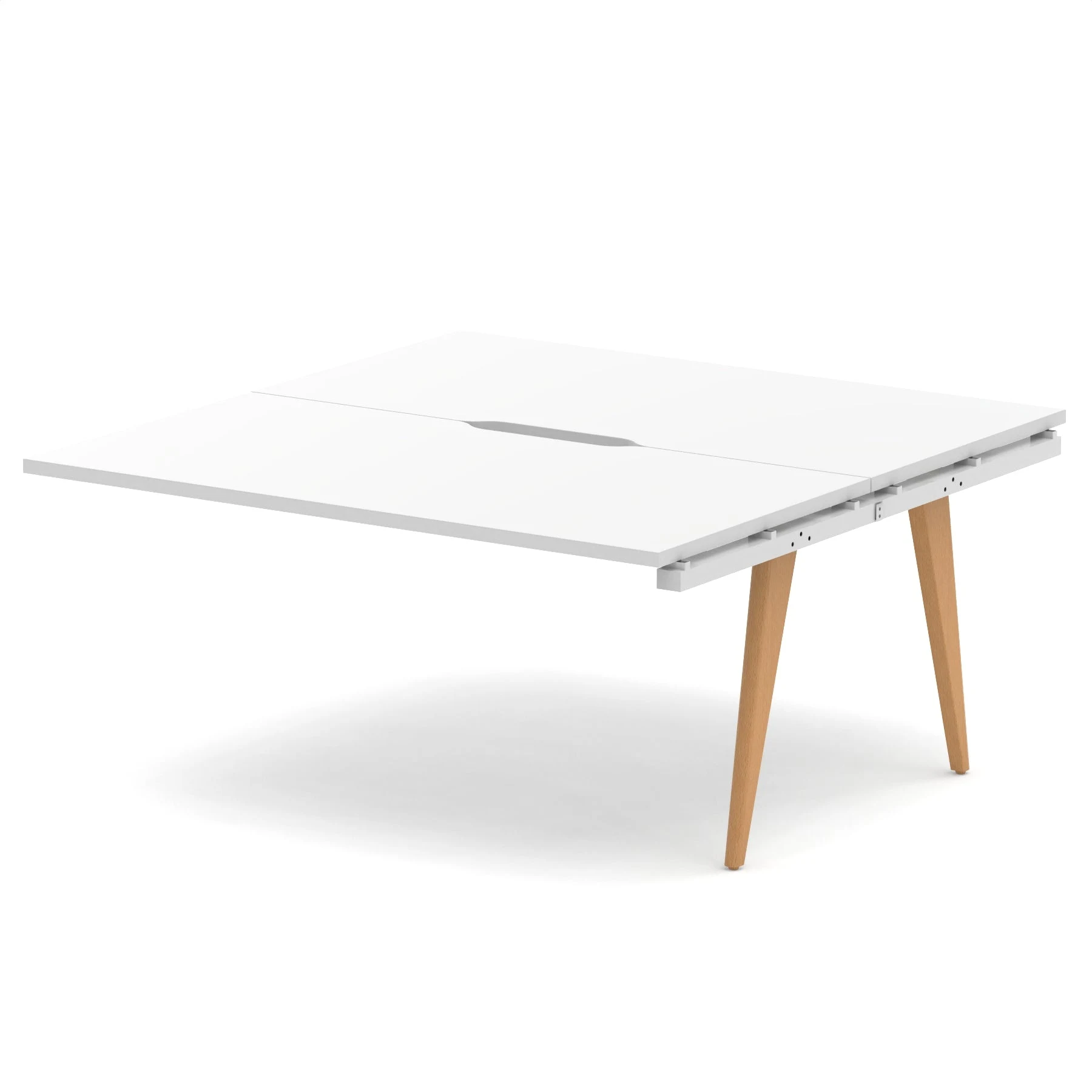 Oslo Back-to-Back Bench Desk Extension Kit for Two Workstations