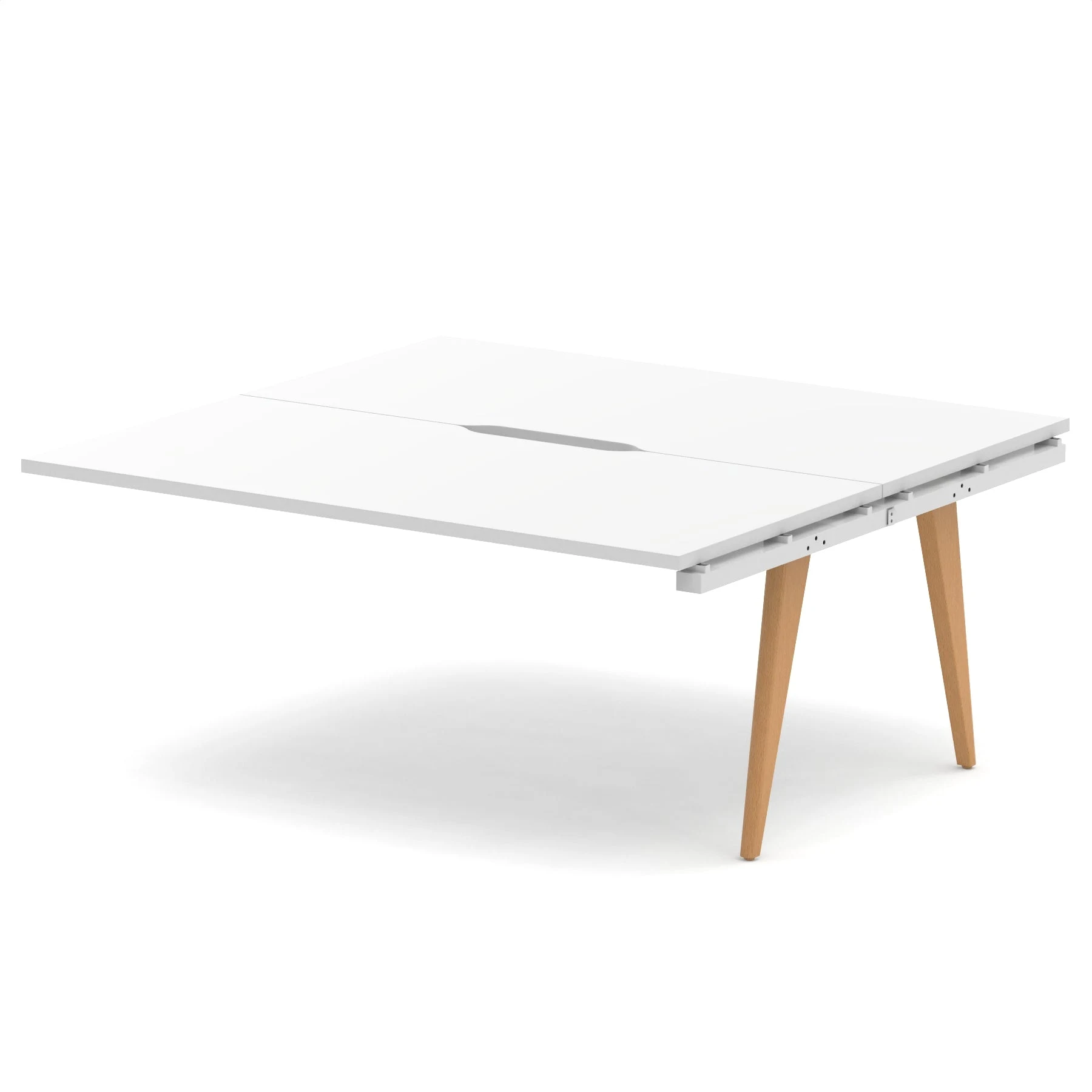 Oslo Back-to-Back Bench Desk Extension Kit for Two Workstations