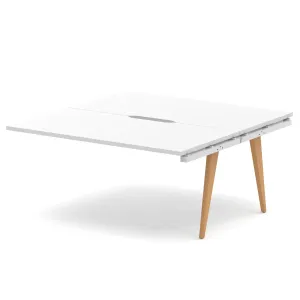 Oslo Back-to-Back Bench Desk Extension Kit for Two Workstations