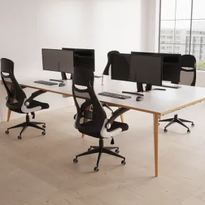Oslo Back-to-Back Bench Desks and Workstations for 2, 4 or 6 People