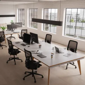 Oslo Back-to-Back Bench Desks and Workstations for 2, 4 or 6 People