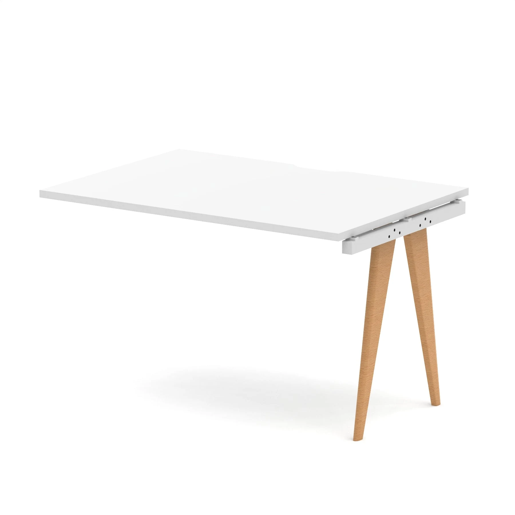 Oslo Single Row Bench Desk Extension Kit for One Extra Workstation