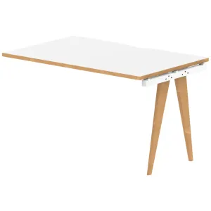 Oslo Single Row Bench Desk Extension Kit for One Extra Workstation