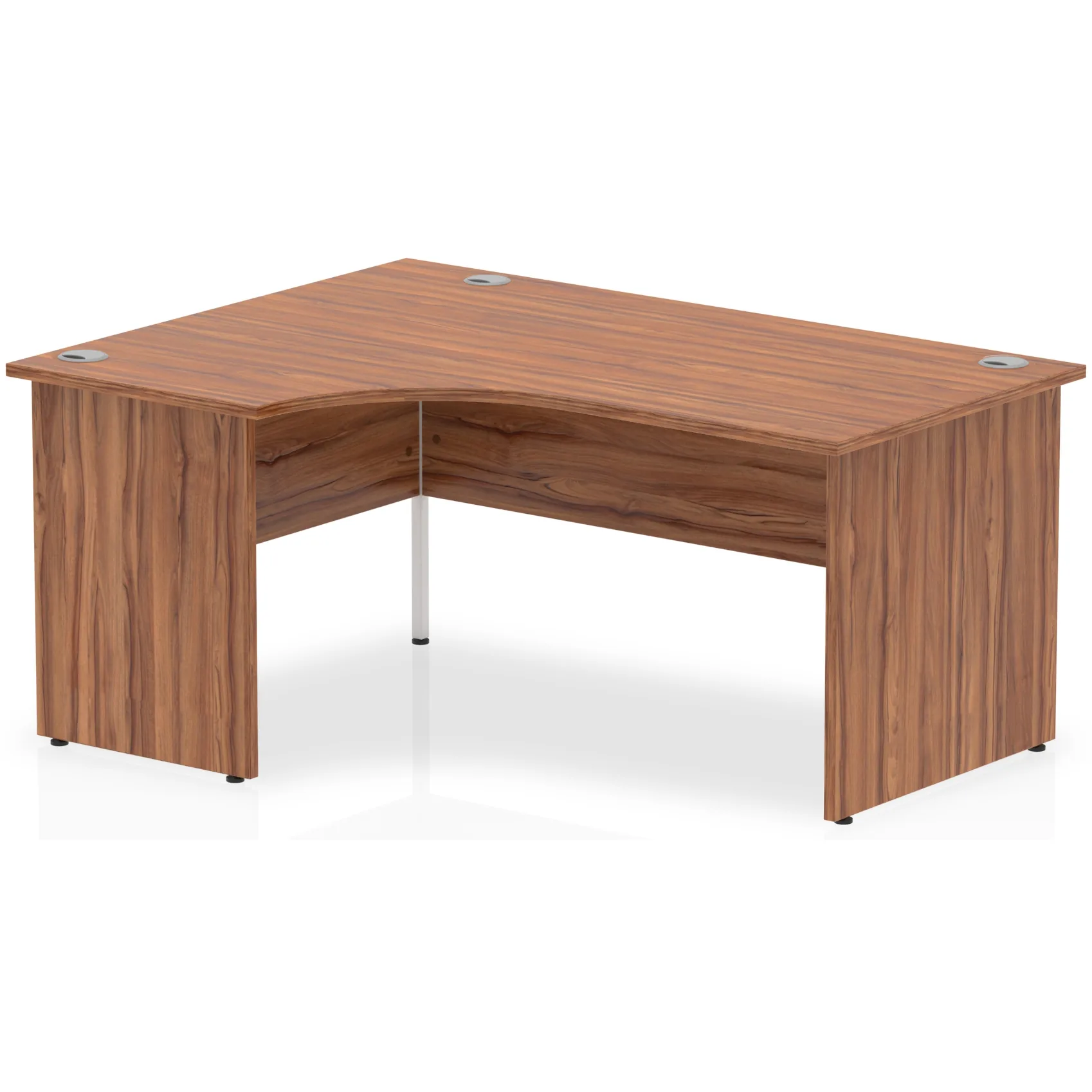 Impulse Crescent Desk Panel End Leg - 160cm / Left Crescent / Walnut
