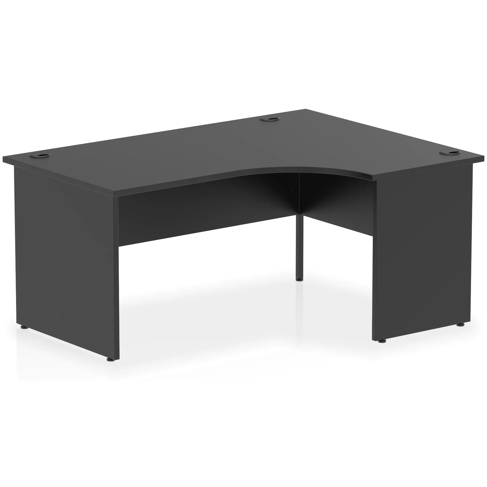 Impulse Panel End Crescent Corner Office Desk