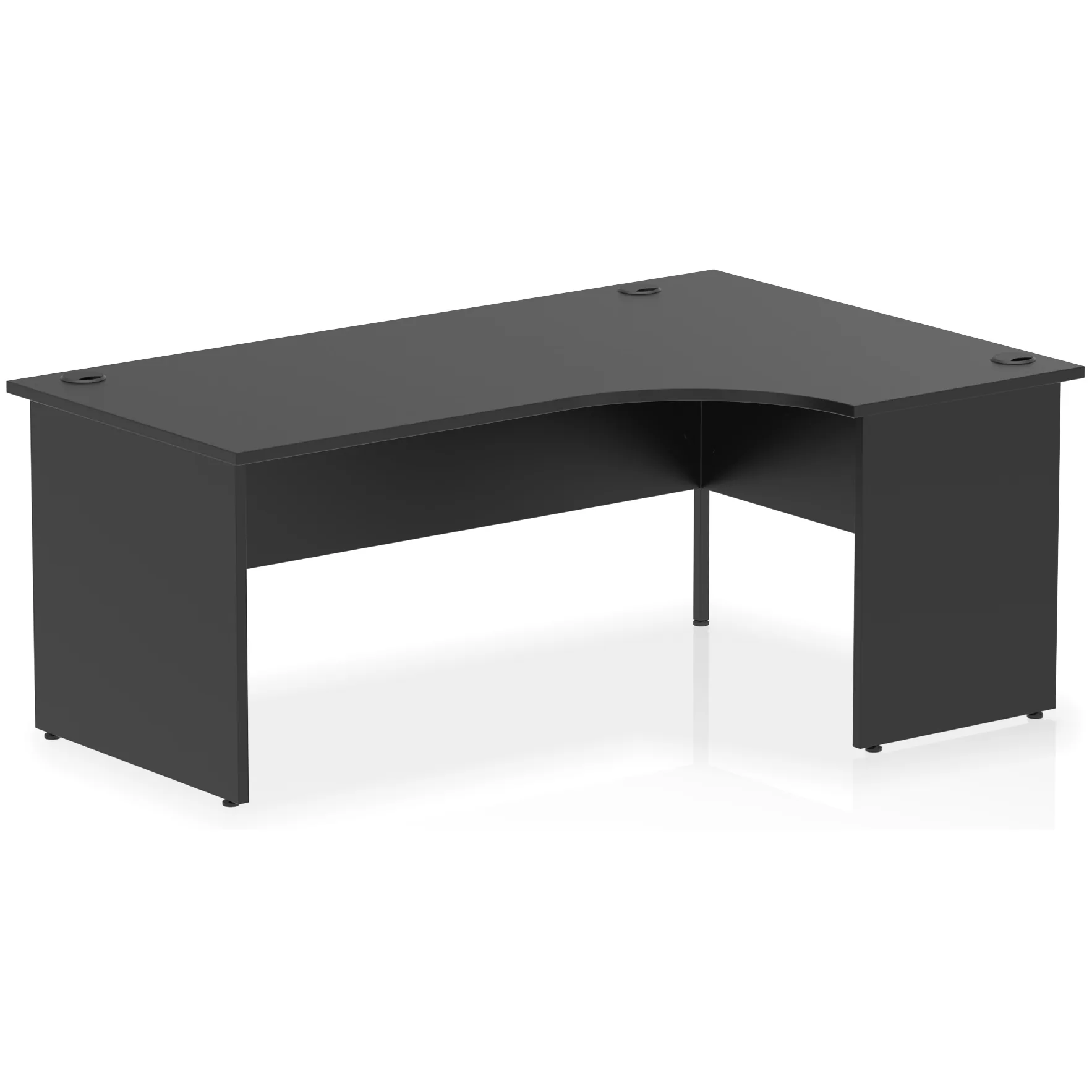 Impulse Panel End Crescent Corner Office Desk