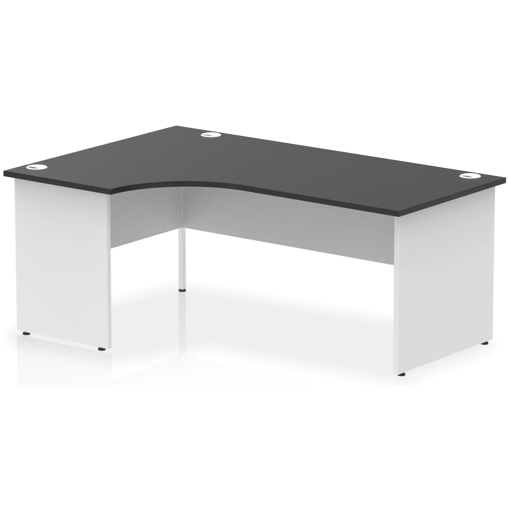Impulse Panel End Crescent Corner Office Desk