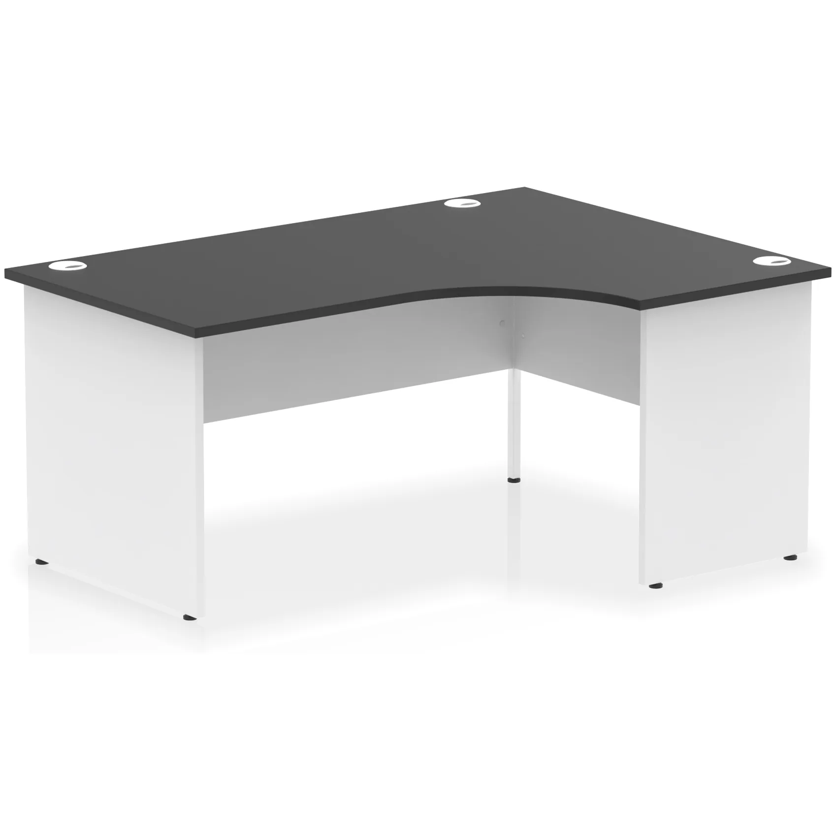 Impulse Panel End Crescent Corner Office Desk