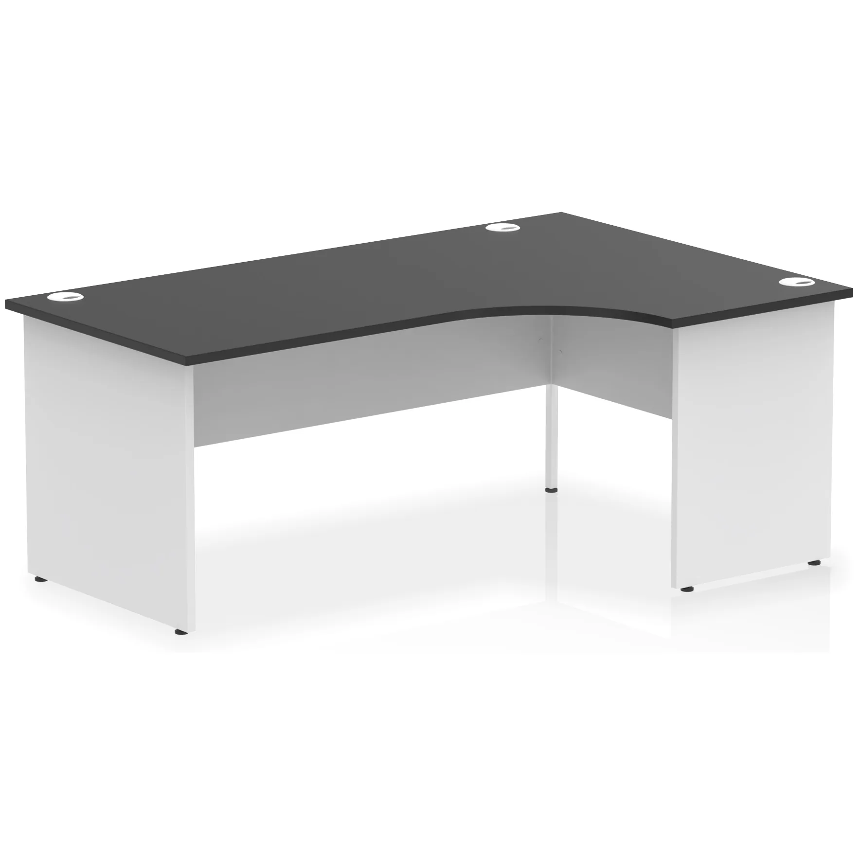 Impulse Panel End Crescent Corner Office Desk