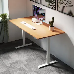 Air Lite Height Adjustable Standing Desk with Cable Ports