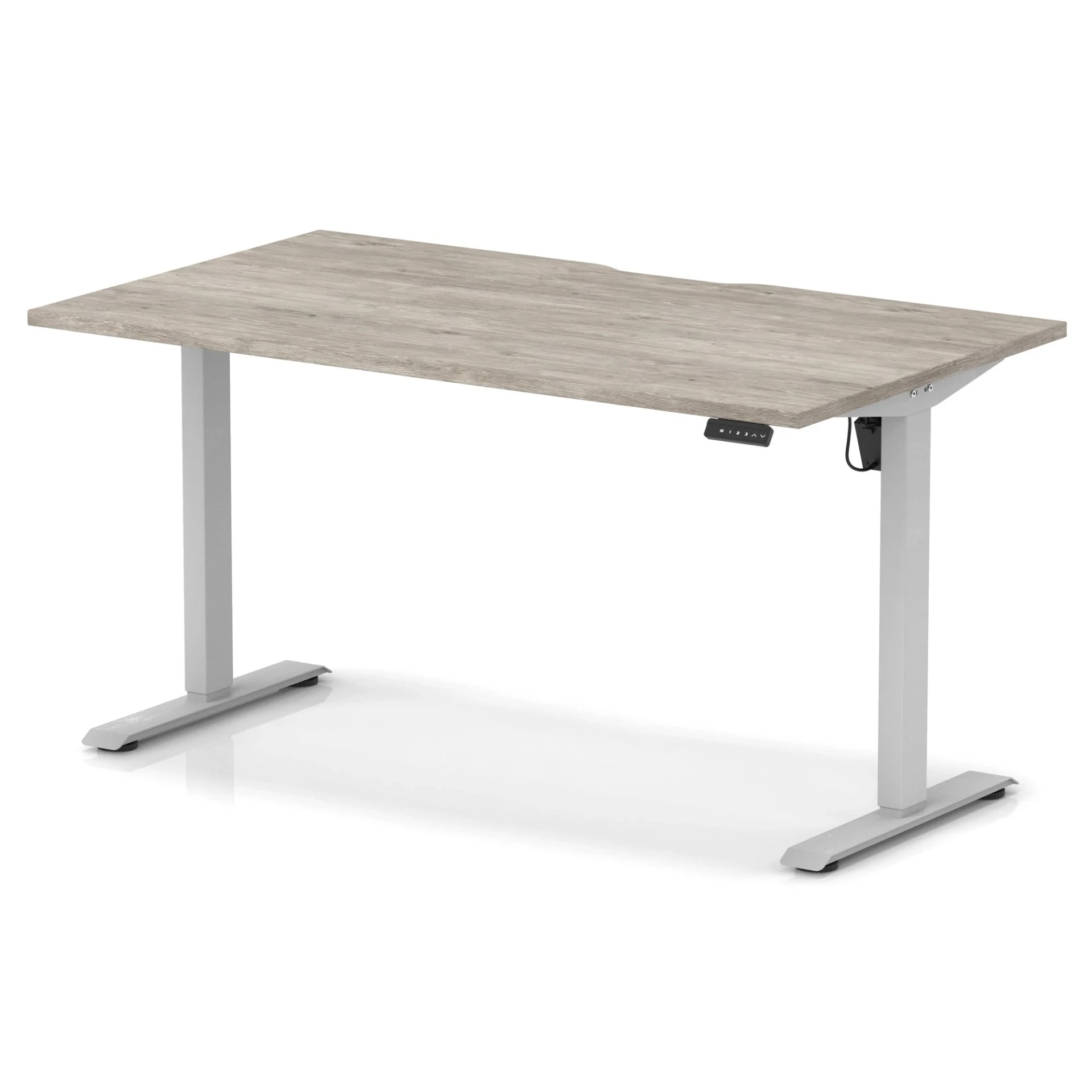 Air Lite Scalloped Edge Height Adjustable Standing Desk