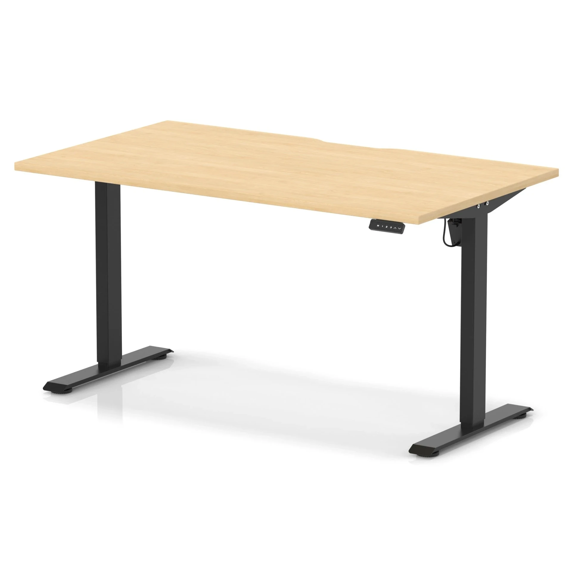 Air Lite Scalloped Edge Height Adjustable Standing Desk