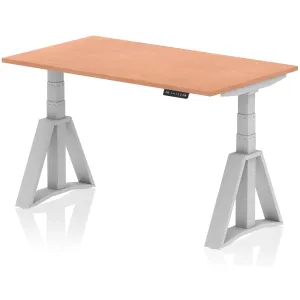 Air Height Adjustable Desk With Piste Foot - without cable ports, without modesty panel