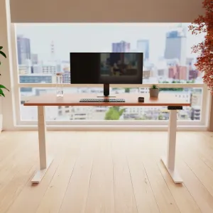Air Scalloped Edge Height Adjustable Desk