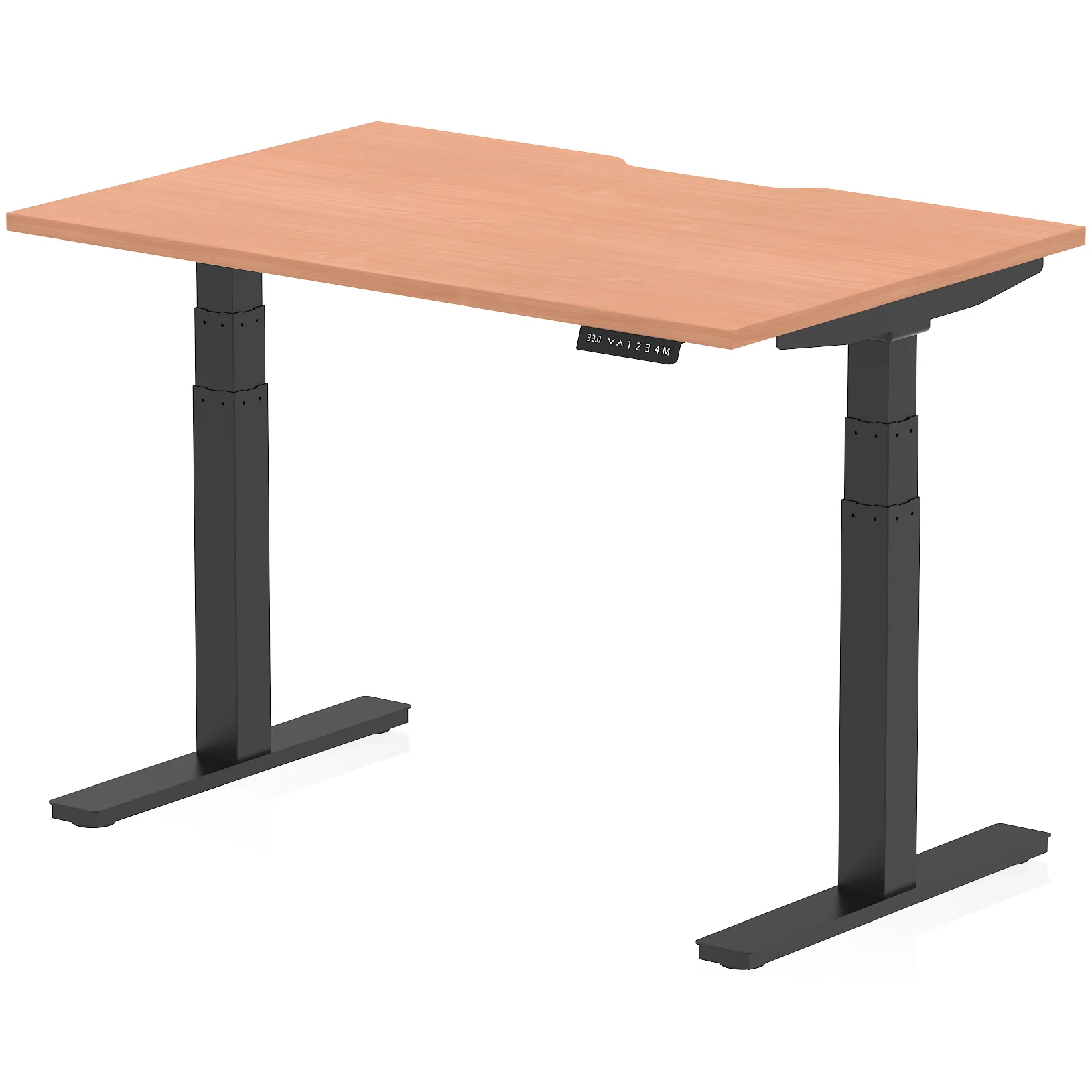 Air Scalloped Edge Electric Height Adjustable Standing Desk
