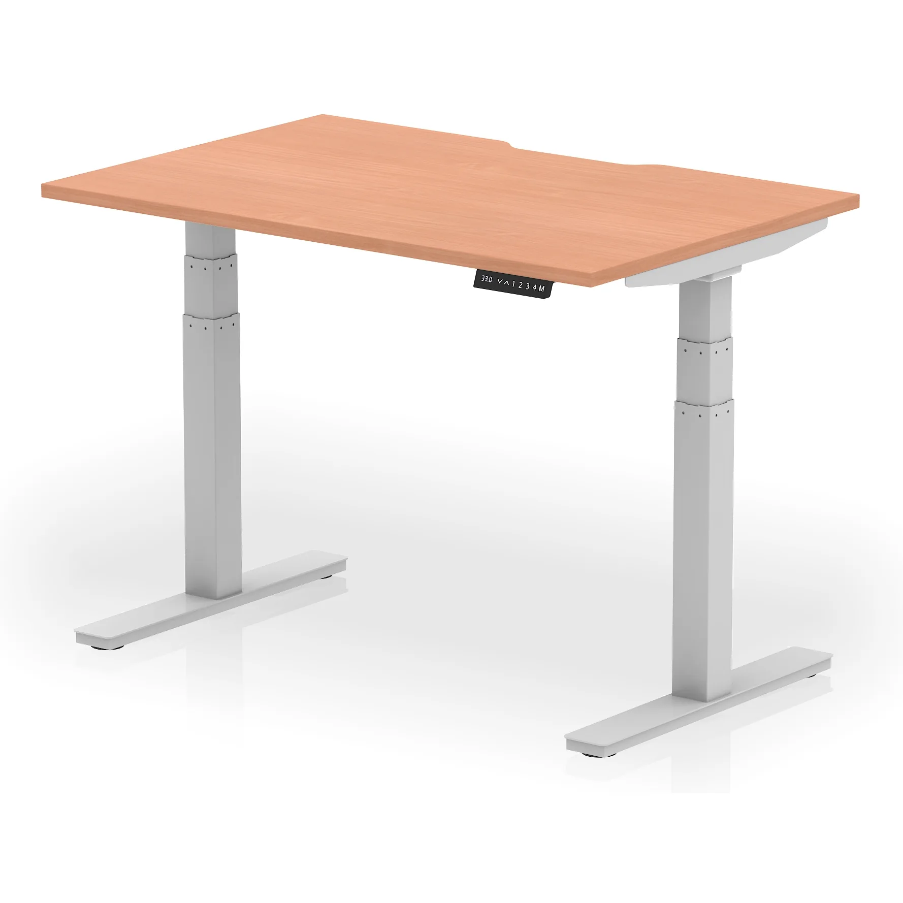 Air Scalloped Edge Electric Height Adjustable Standing Desk