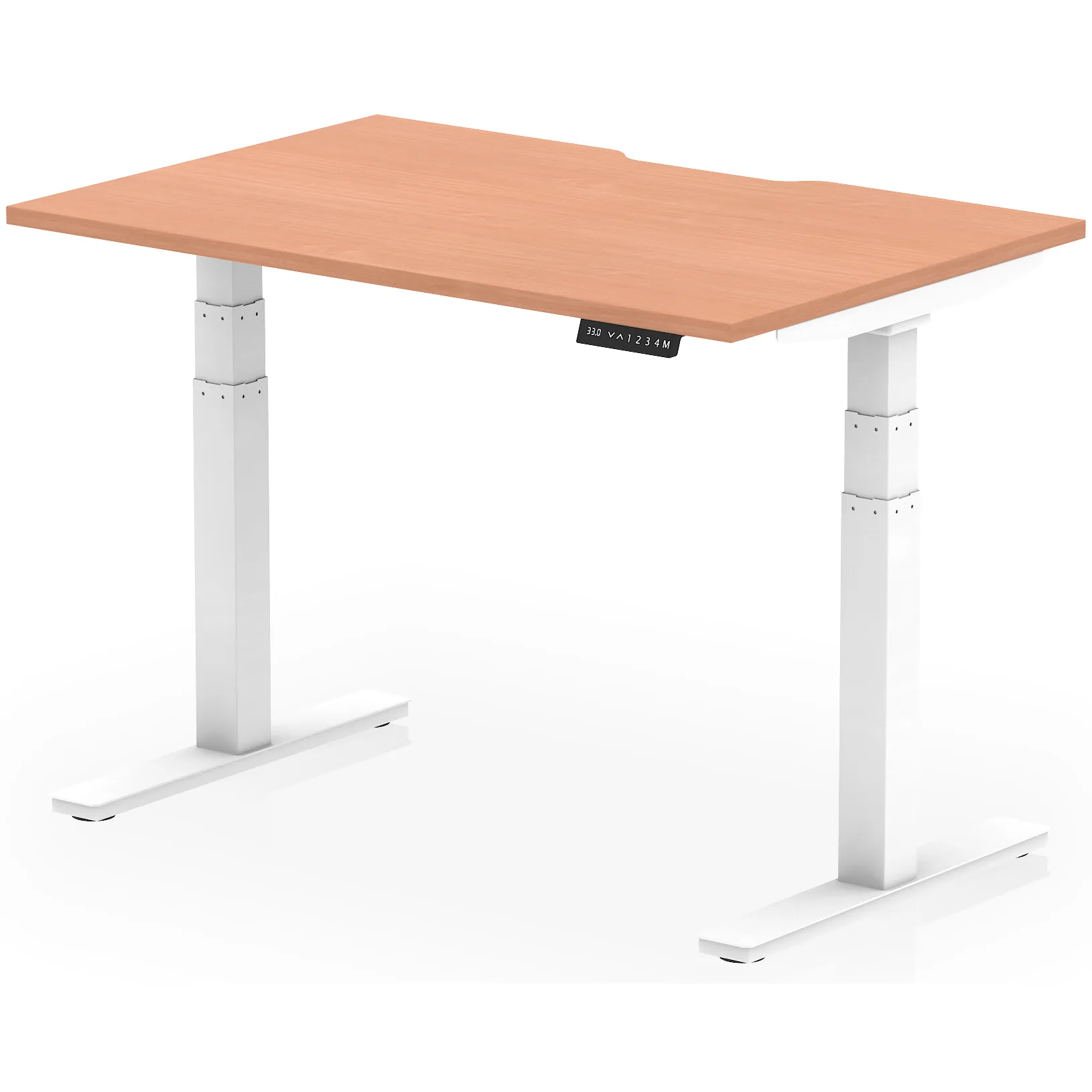 Air Scalloped Edge Electric Height Adjustable Standing Desk