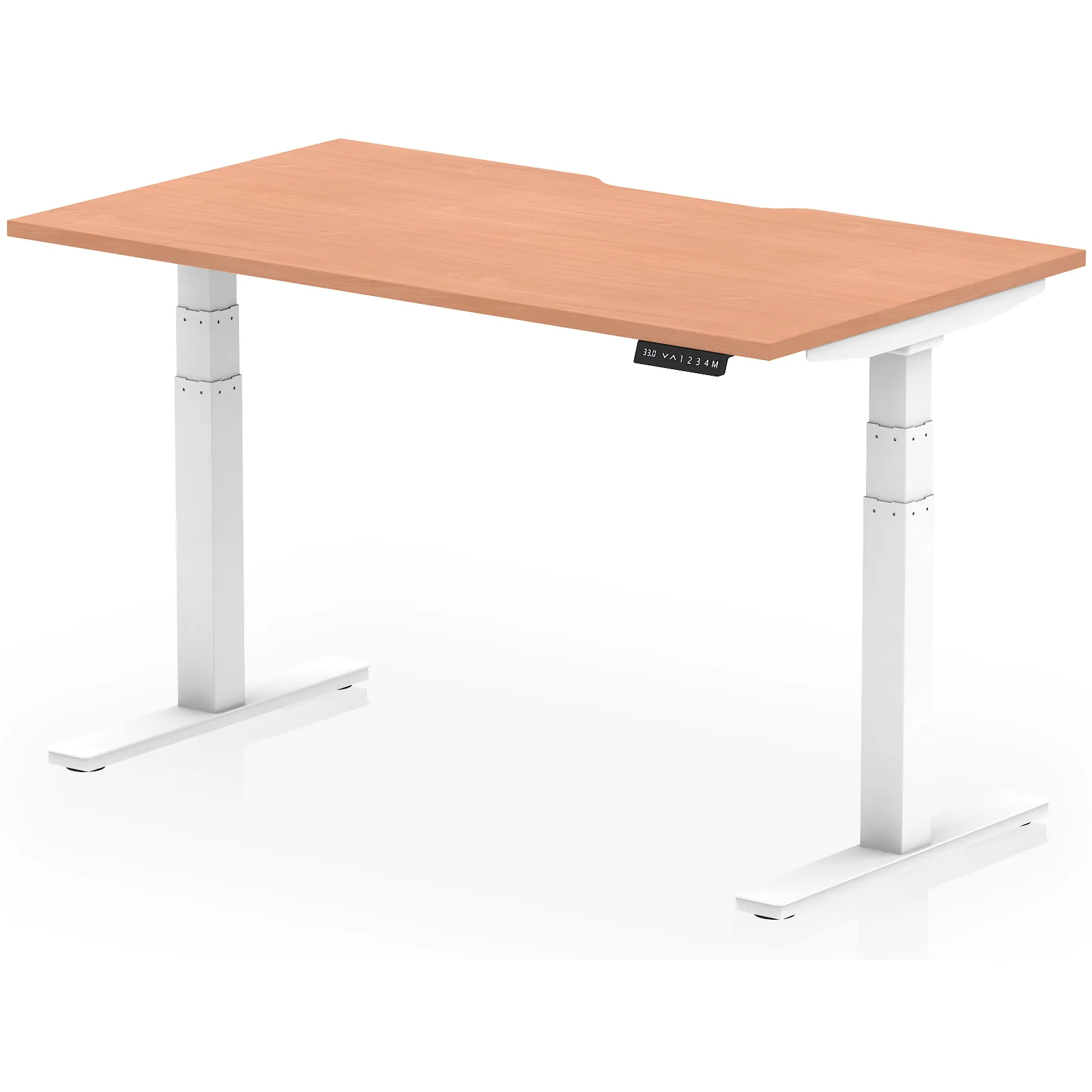 Air Scalloped Edge Electric Height Adjustable Standing Desk