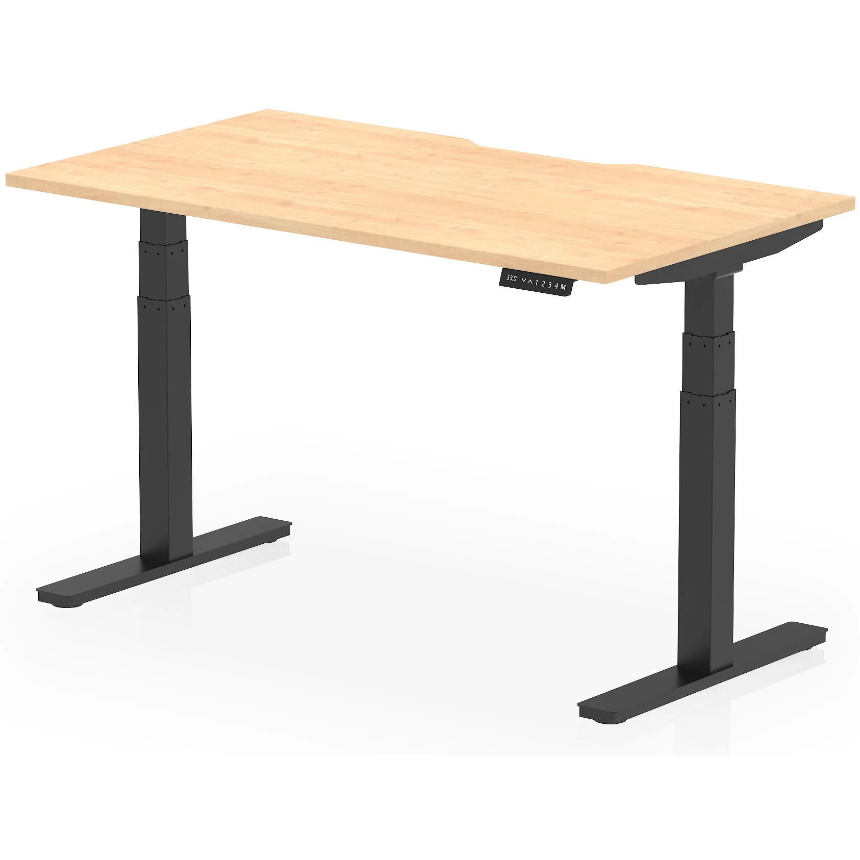 Air Scalloped Edge Electric Height Adjustable Standing Desk