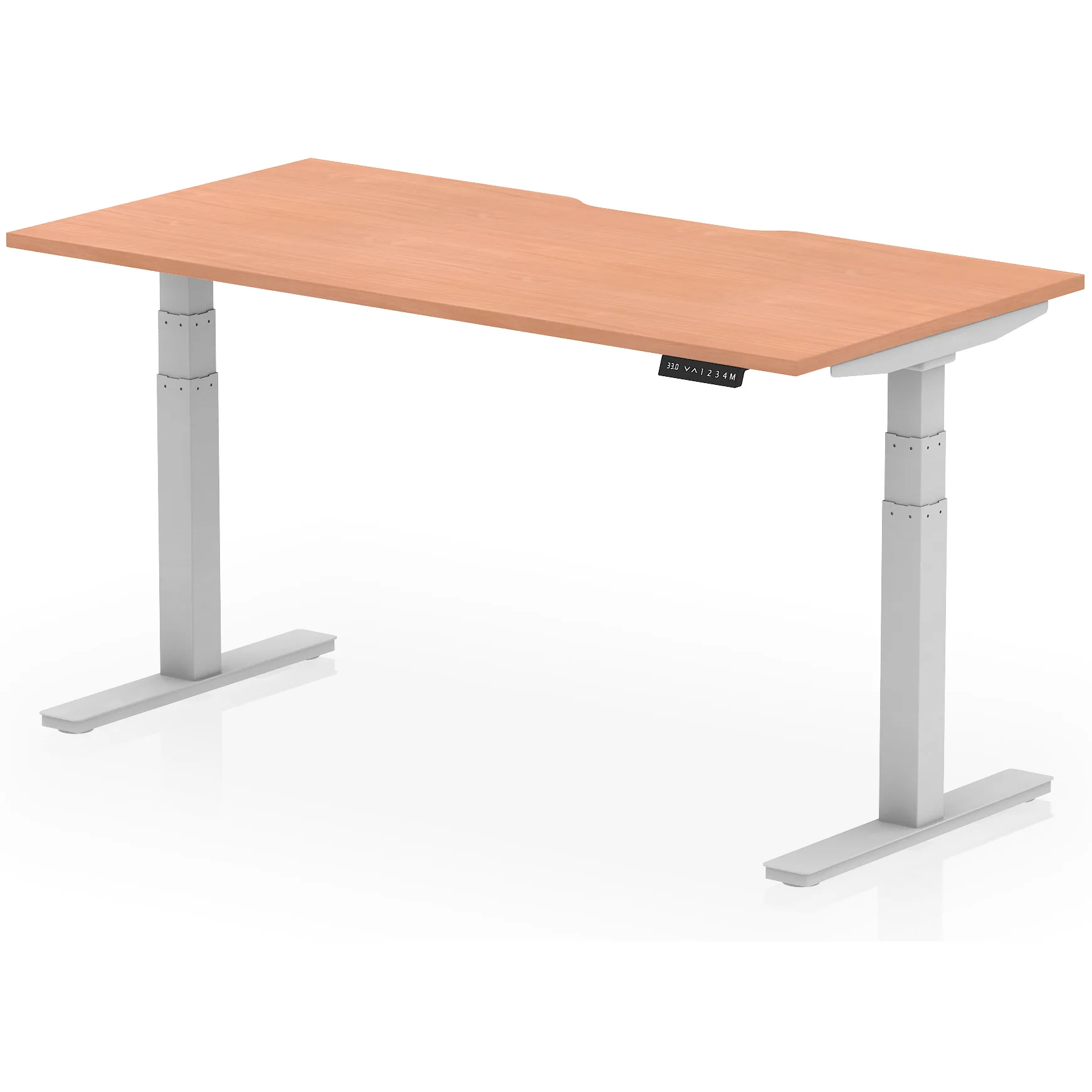 Air Scalloped Edge Electric Height Adjustable Standing Desk
