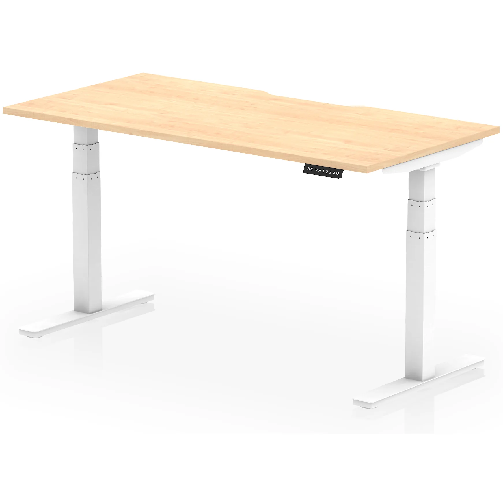 Air Scalloped Edge Electric Height Adjustable Standing Desk