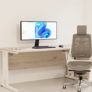 Impulse Cable Managed Rectangular Office Desk