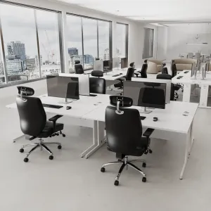 Impulse Cable Managed Rectangular Office Desk