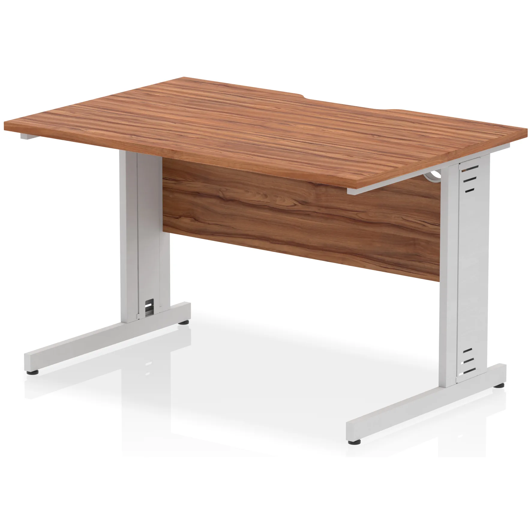Impulse Cable Managed Scalloped Rectangular Office Desk