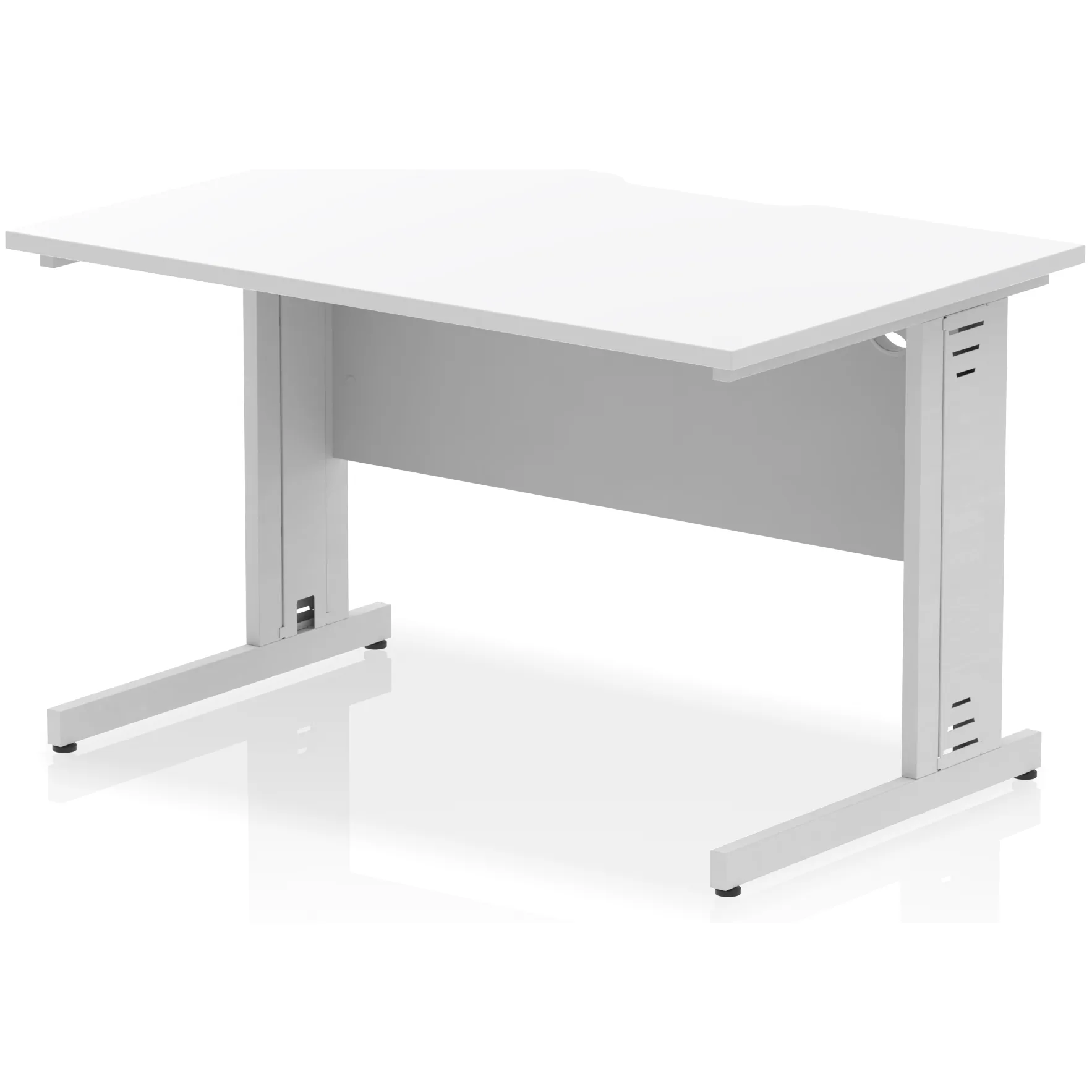 Impulse Cable Managed Scalloped Rectangular Office Desk
