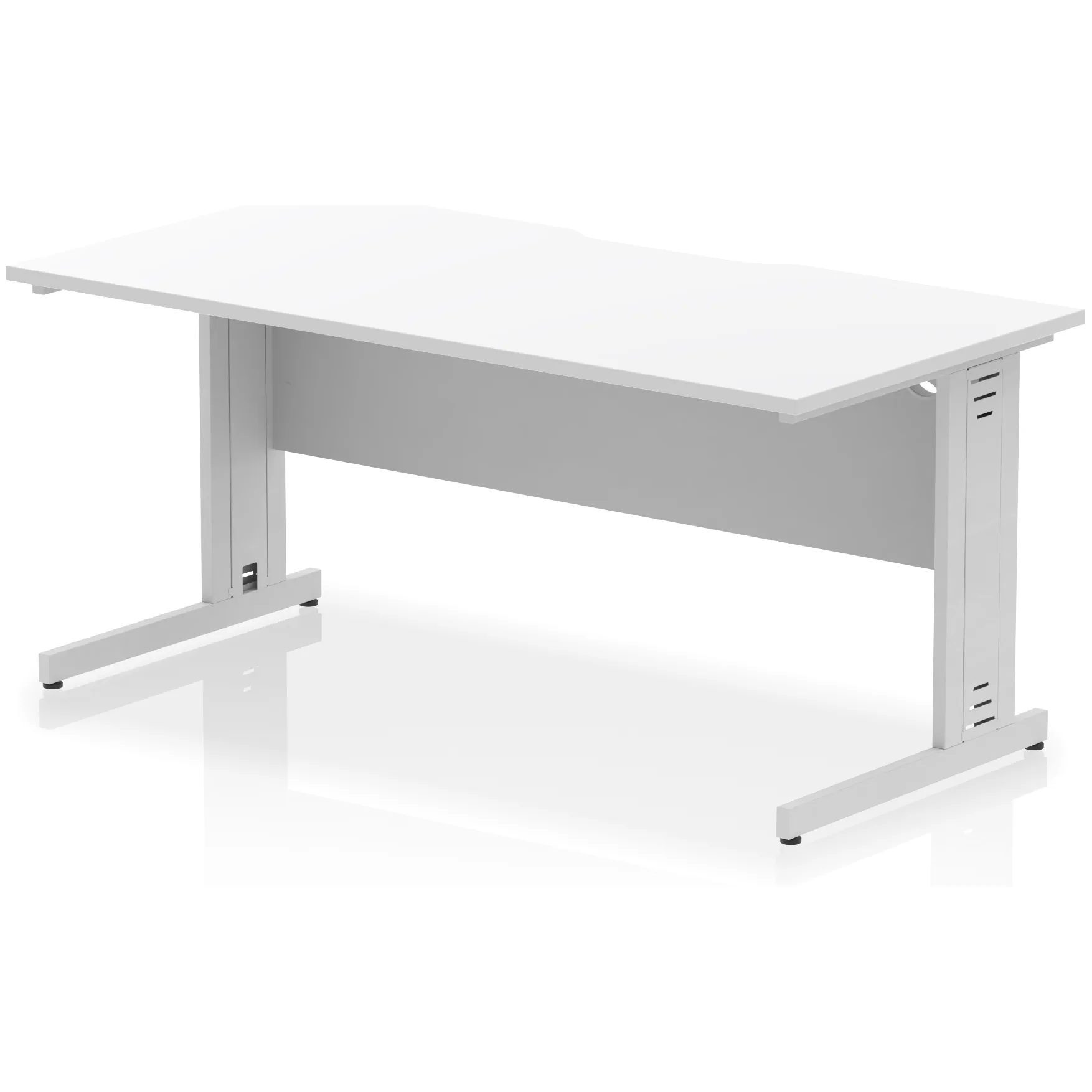 Impulse Cable Managed Scalloped Rectangular Office Desk