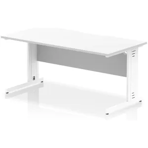 Impulse Cable Managed Scalloped Rectangular Office Desk