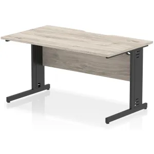 Impulse Cable Managed Scalloped Rectangular Office Desk