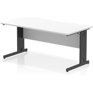 Impulse Cable Managed Scalloped Rectangular Office Desk