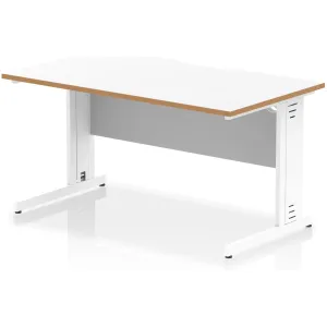 Impulse Cable Managed Scalloped Rectangular Office Desk