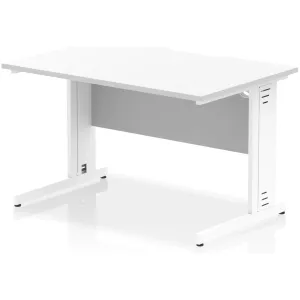 Impulse Cable Managed Scalloped Rectangular Office Desk