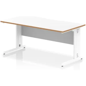 Impulse Cable Managed Scalloped Rectangular Office Desk