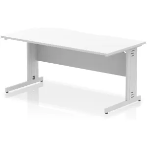Impulse Cable Managed Scalloped Rectangular Office Desk