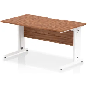 Impulse Cable Managed Scalloped Rectangular Office Desk