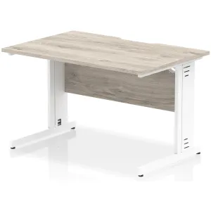 Impulse Cable Managed Scalloped Rectangular Office Desk