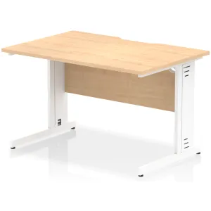 Impulse Cable Managed Scalloped Rectangular Office Desk