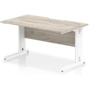 Impulse Cable Managed Scalloped Rectangular Office Desk
