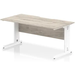 Impulse Cable Managed Scalloped Rectangular Office Desk