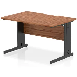 Impulse Cable Managed Scalloped Rectangular Office Desk
