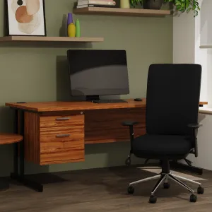 Impulse Cantilever Rectangular Office Desk with Storage